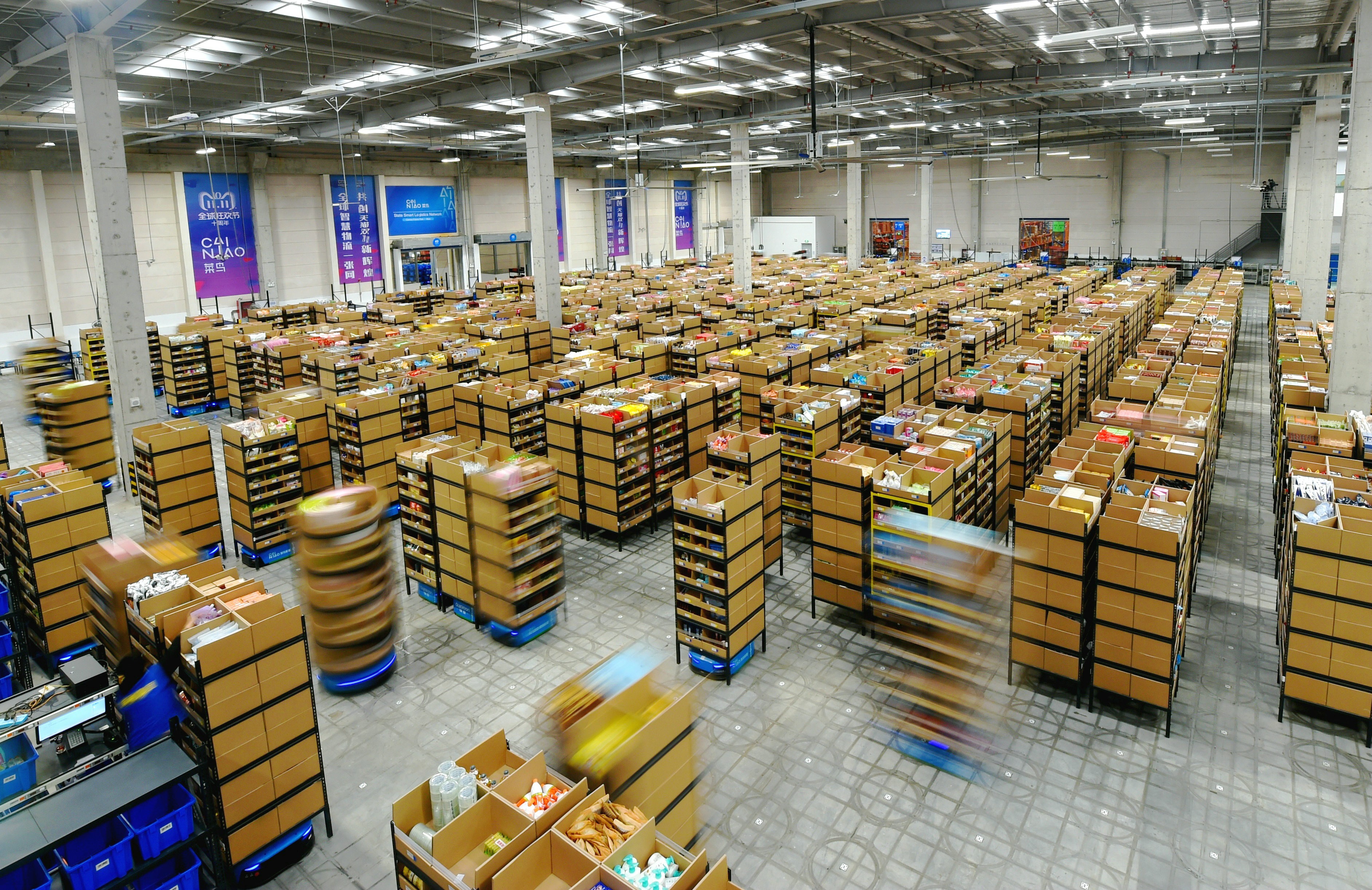 Cainiao | Alibaba's logistics arm-Asia’s first massive fulfillment center with 1000+ Quicktron AMRs